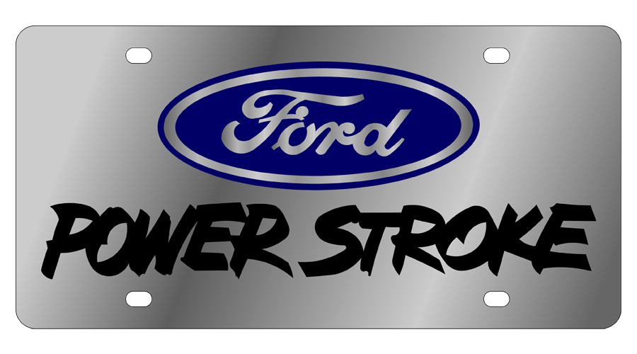 a metal plate with a ford logo on it