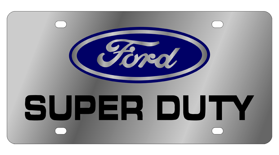 Ford Super Duty Stainless Steel License Plate