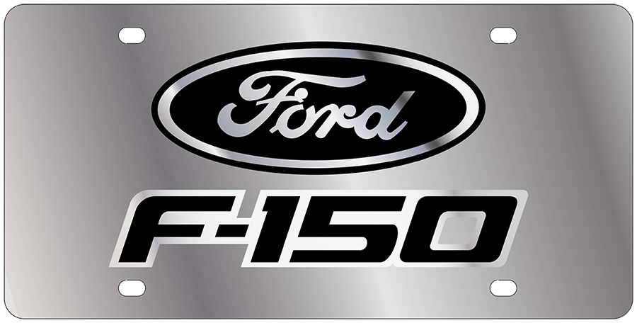 a metal plate with a ford logo on it