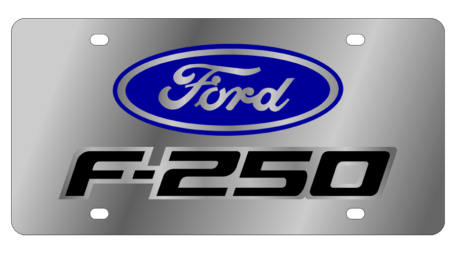 a metal plate with a ford logo on it