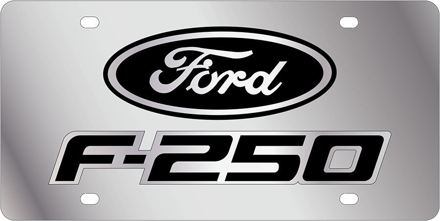 a metal plate with a ford logo on it