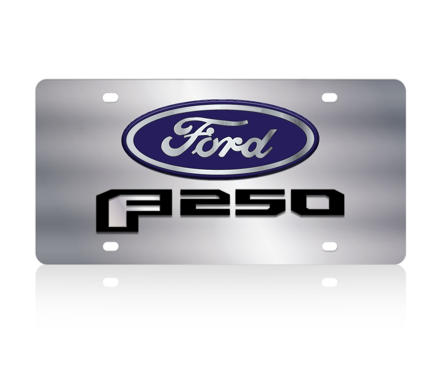 2017 Ford F-250 Stainless Steel License Plate