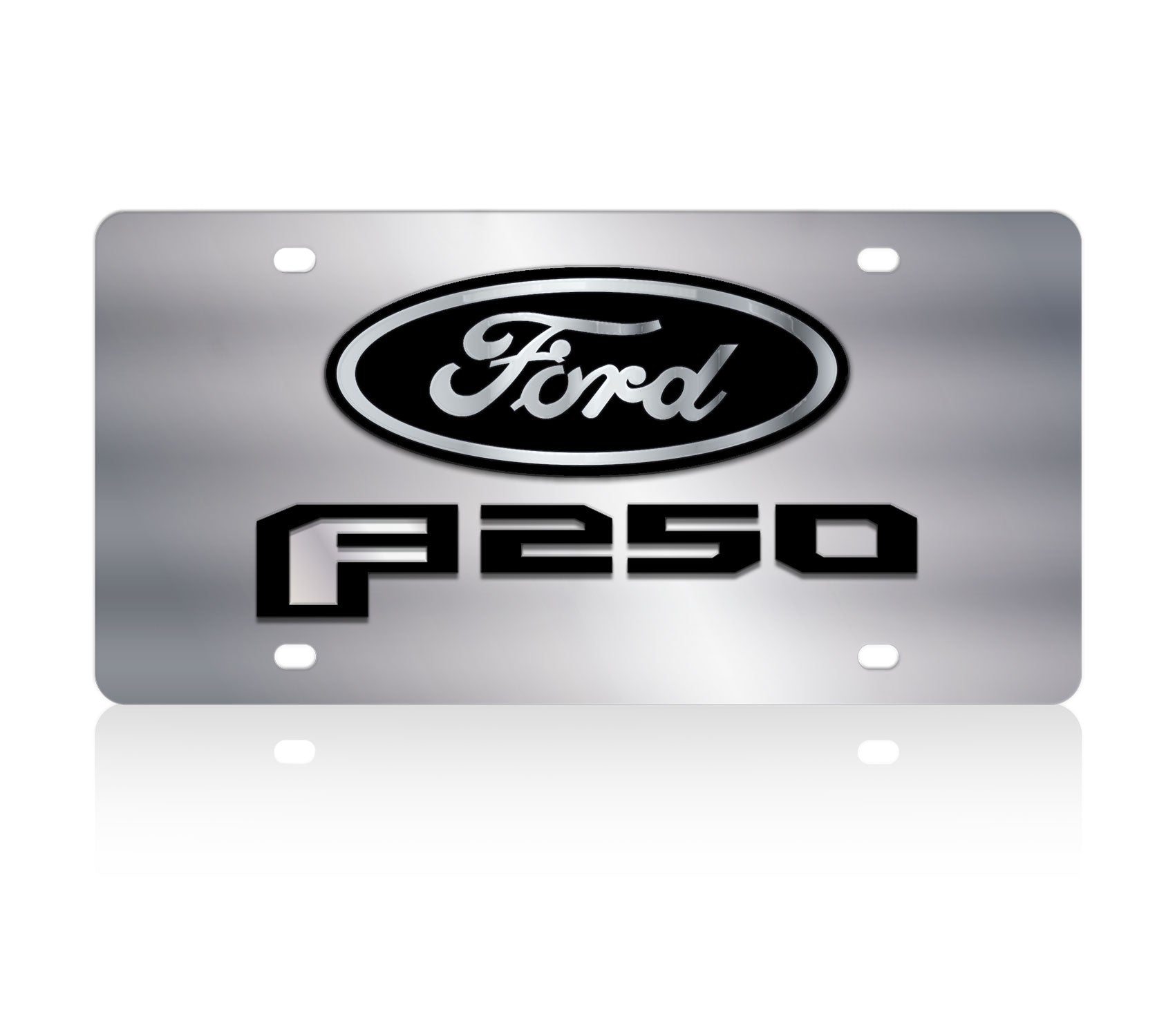 2017 Ford F-250 Stainless Steel License Plate