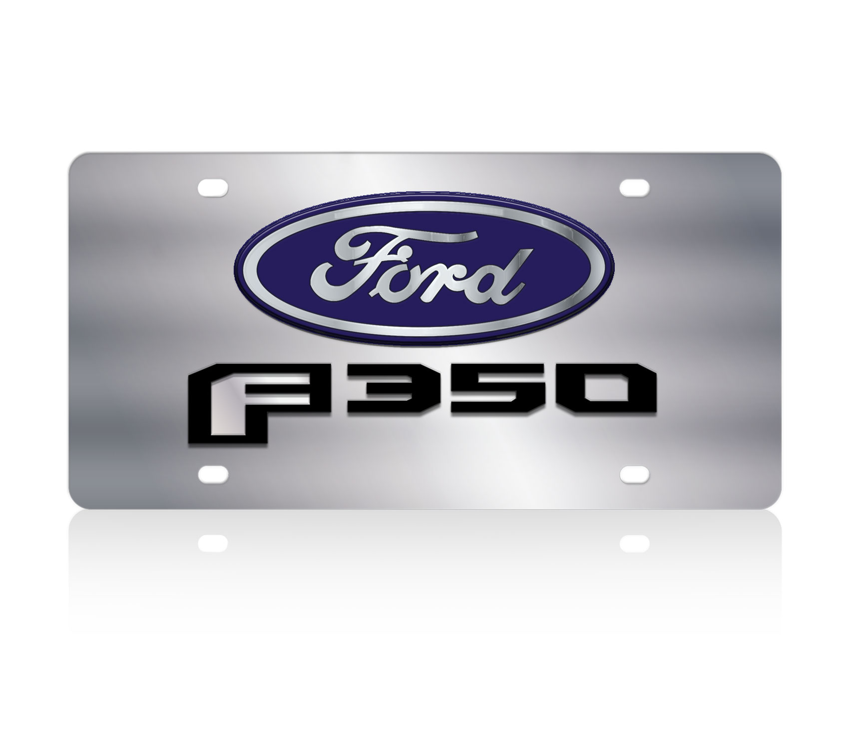 2017 Ford F-350 Stainless Steel License Plate