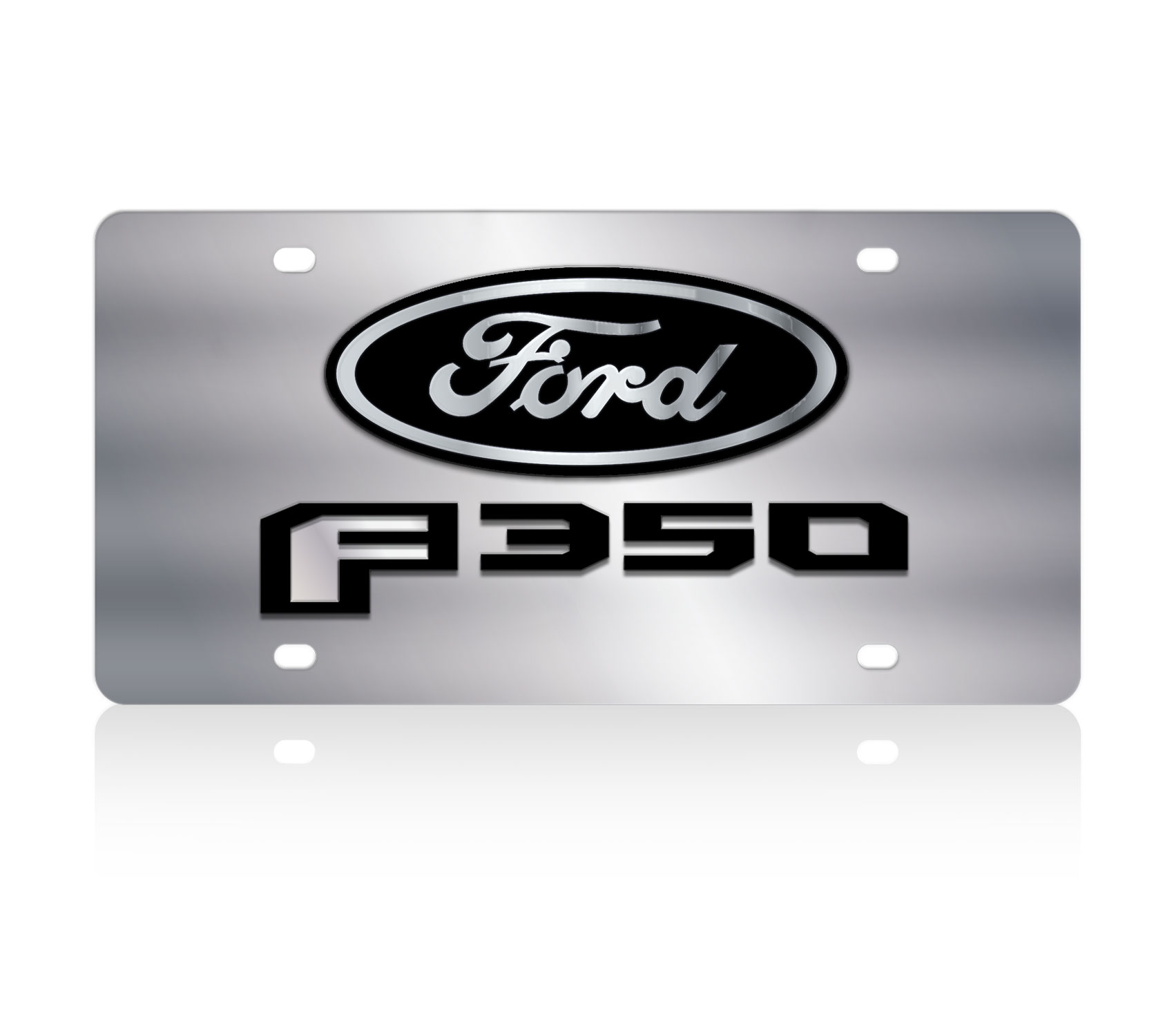 2017 Ford F-350 Stainless Steel License Plate