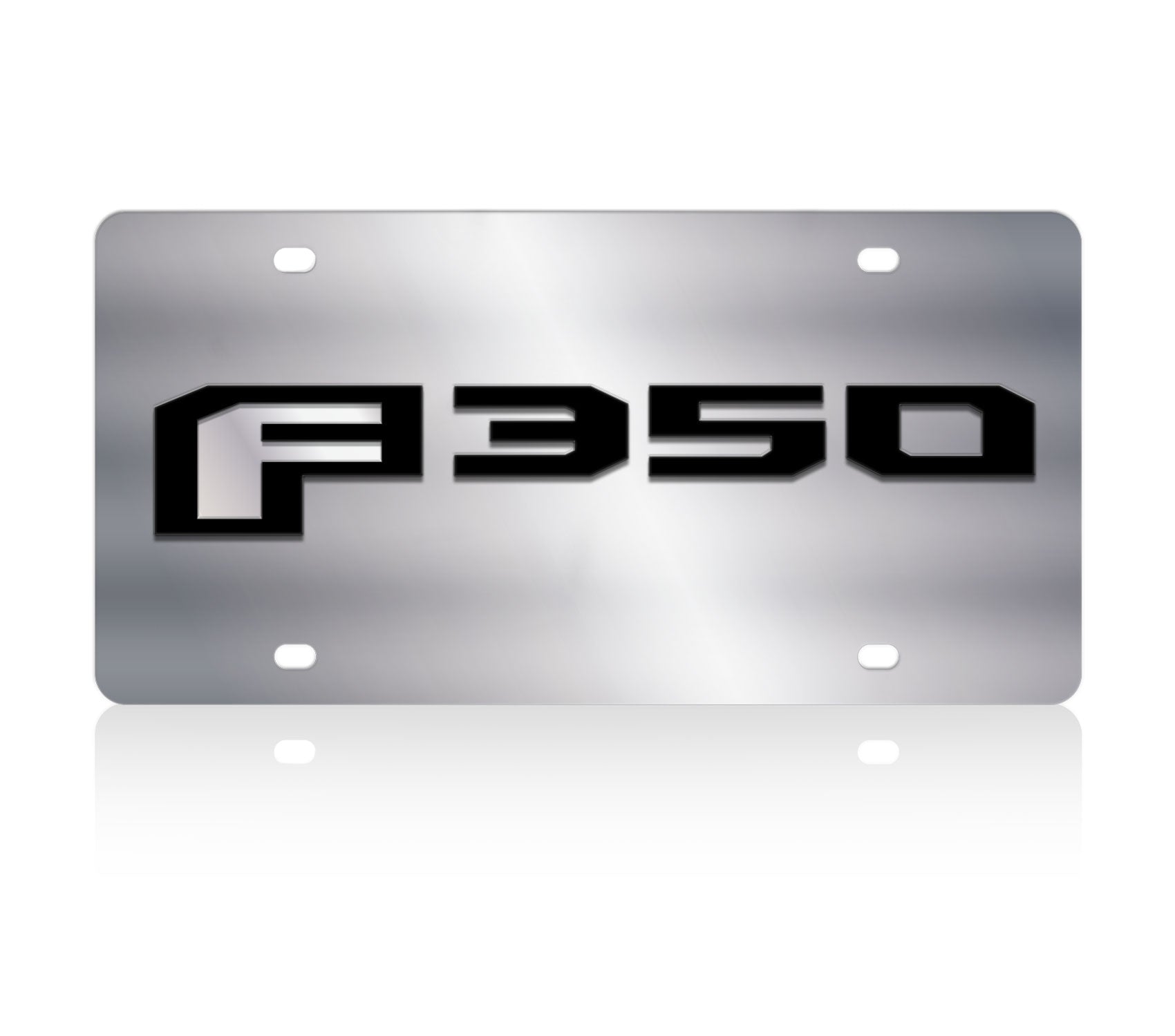 2017 Ford F-350 Stainless Steel License Plate