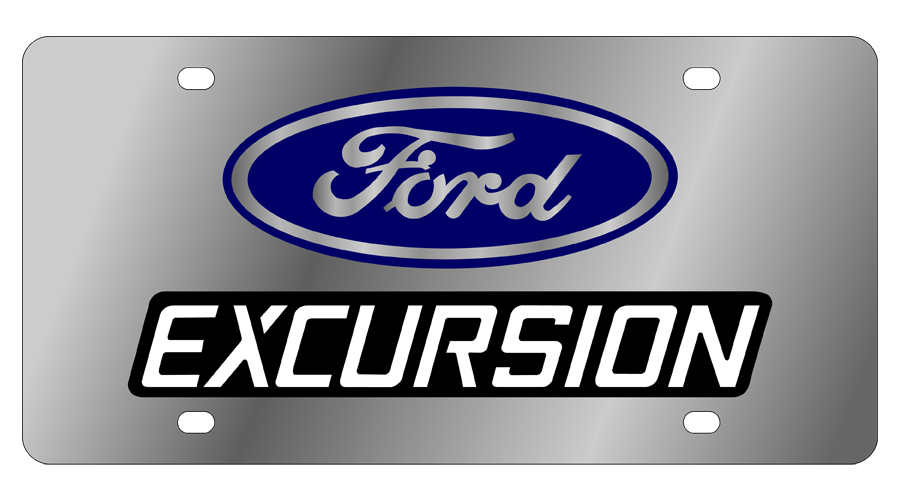 Ford Excursion Stainless Steel License Plate