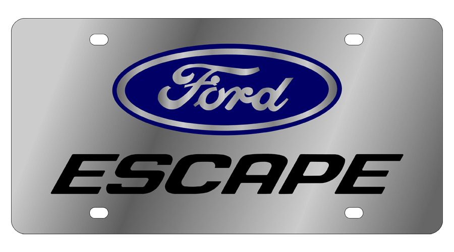 Ford Escape Stainless Steel License Plate