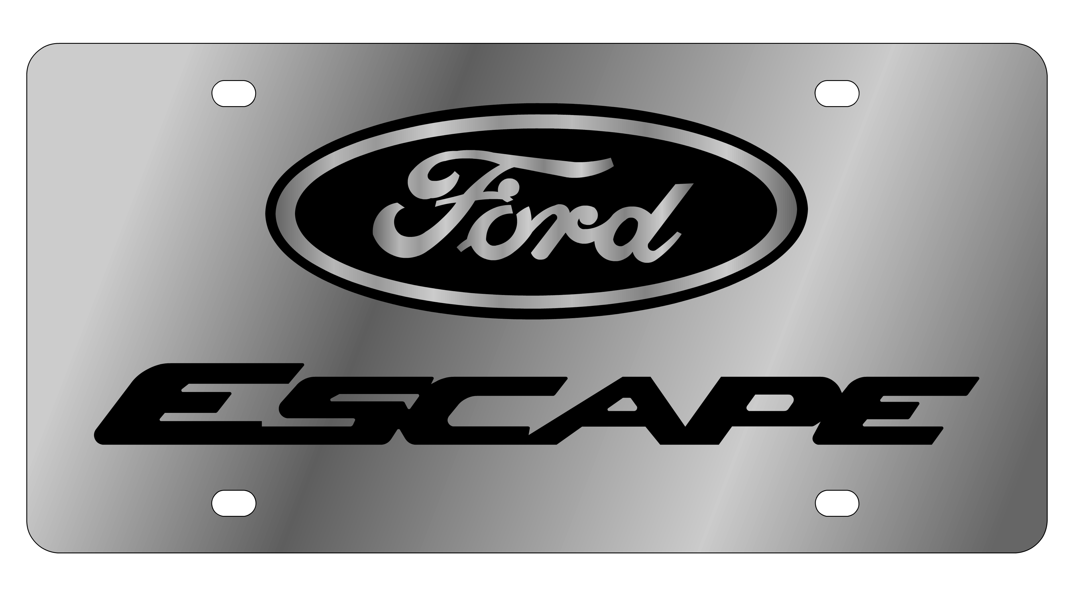 2012 Ford Escape Stainless Steel License Plate