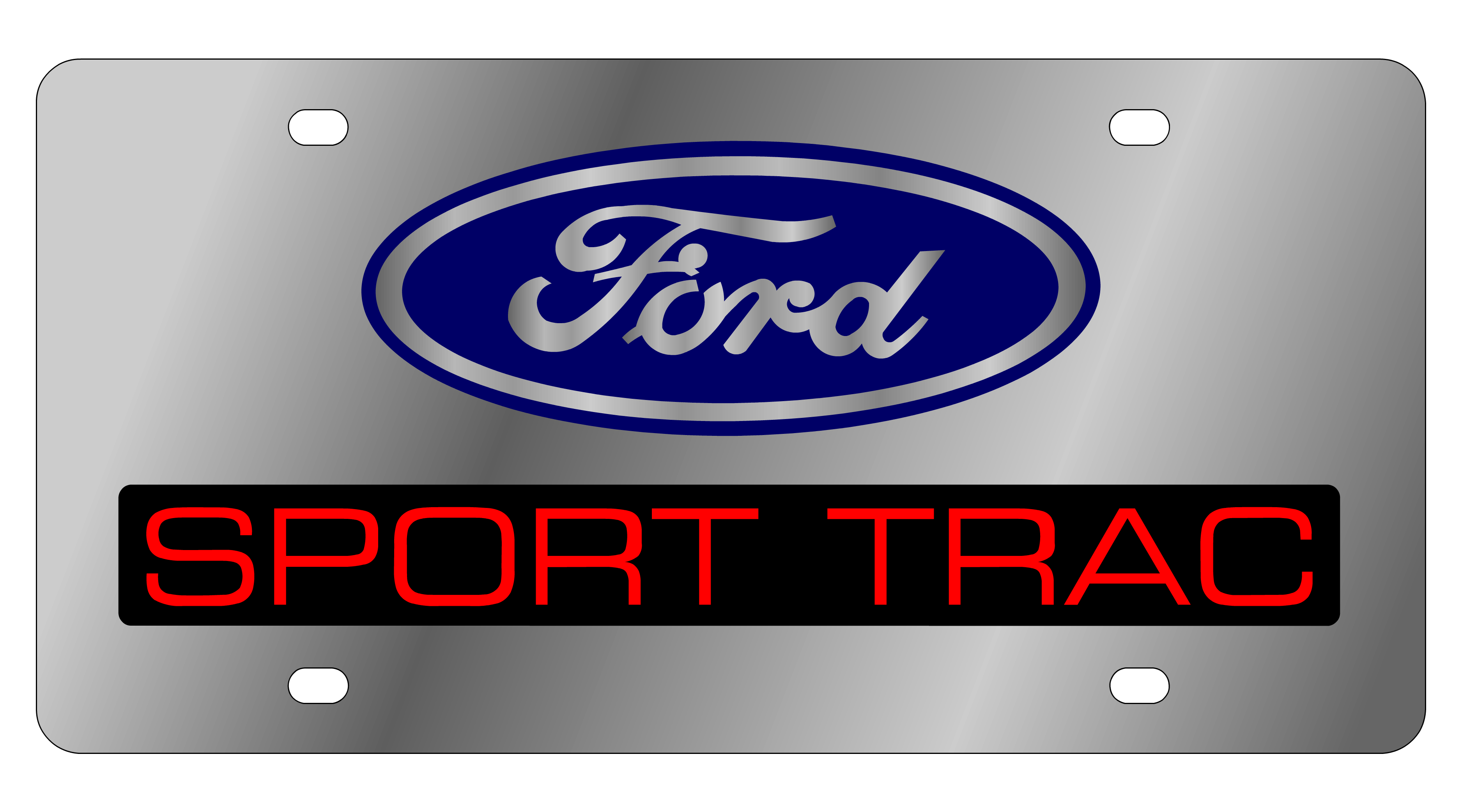 Ford Sport Trac Stainless Steel License Plate