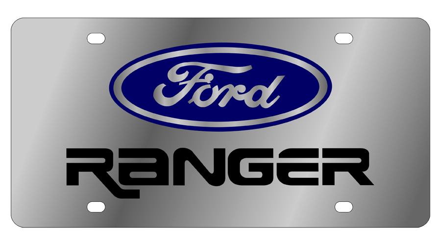 Ford Ranger Stainless Steel License Plate