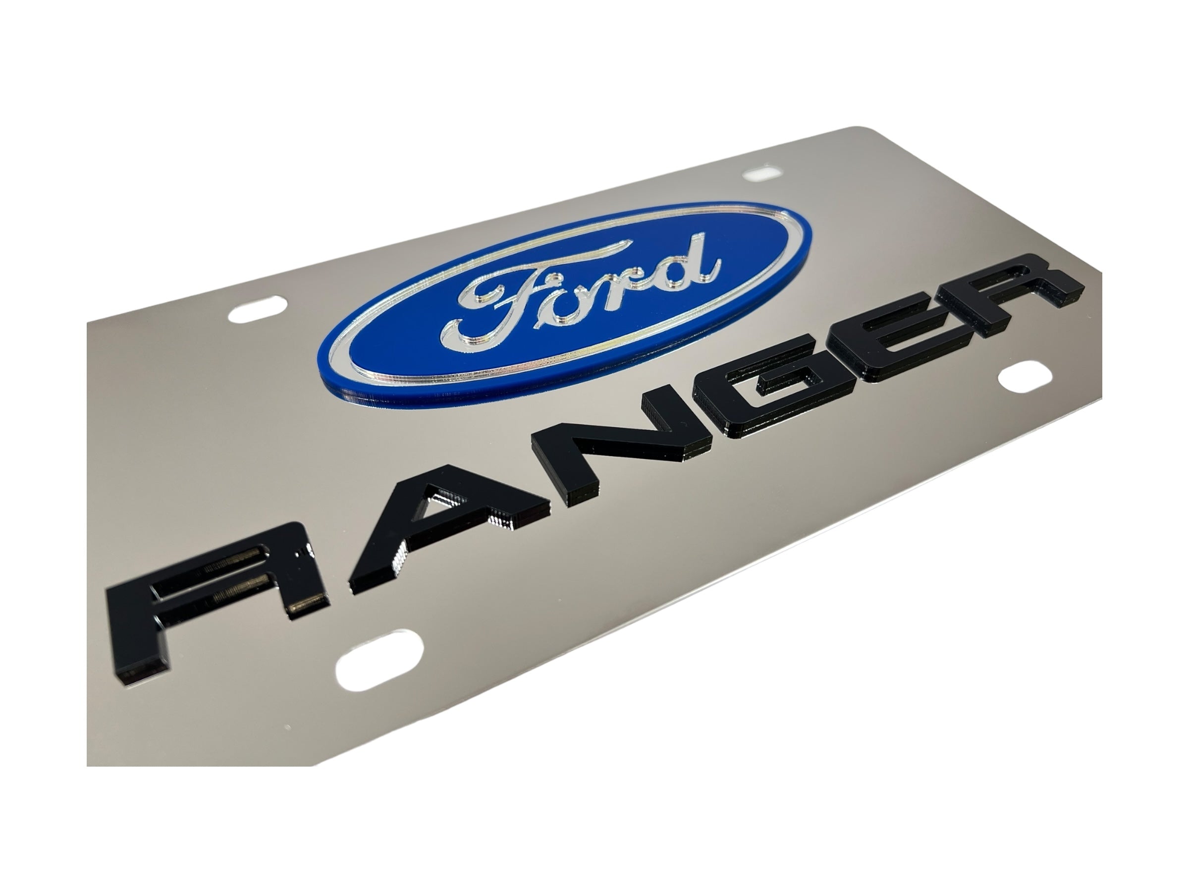 a ford emblem on a metal plate