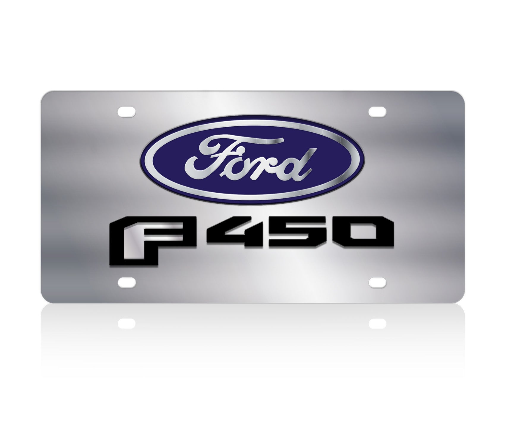 2015 Ford F-450 Stainless Steel License Plate