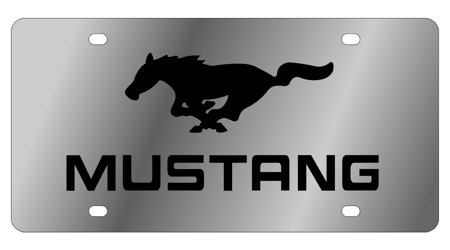 Ford Mustang Stainless Steel License Plate