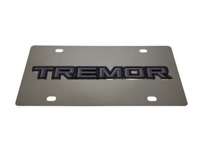 Ford Tremor Blacked Out Stainless Steel License Plate