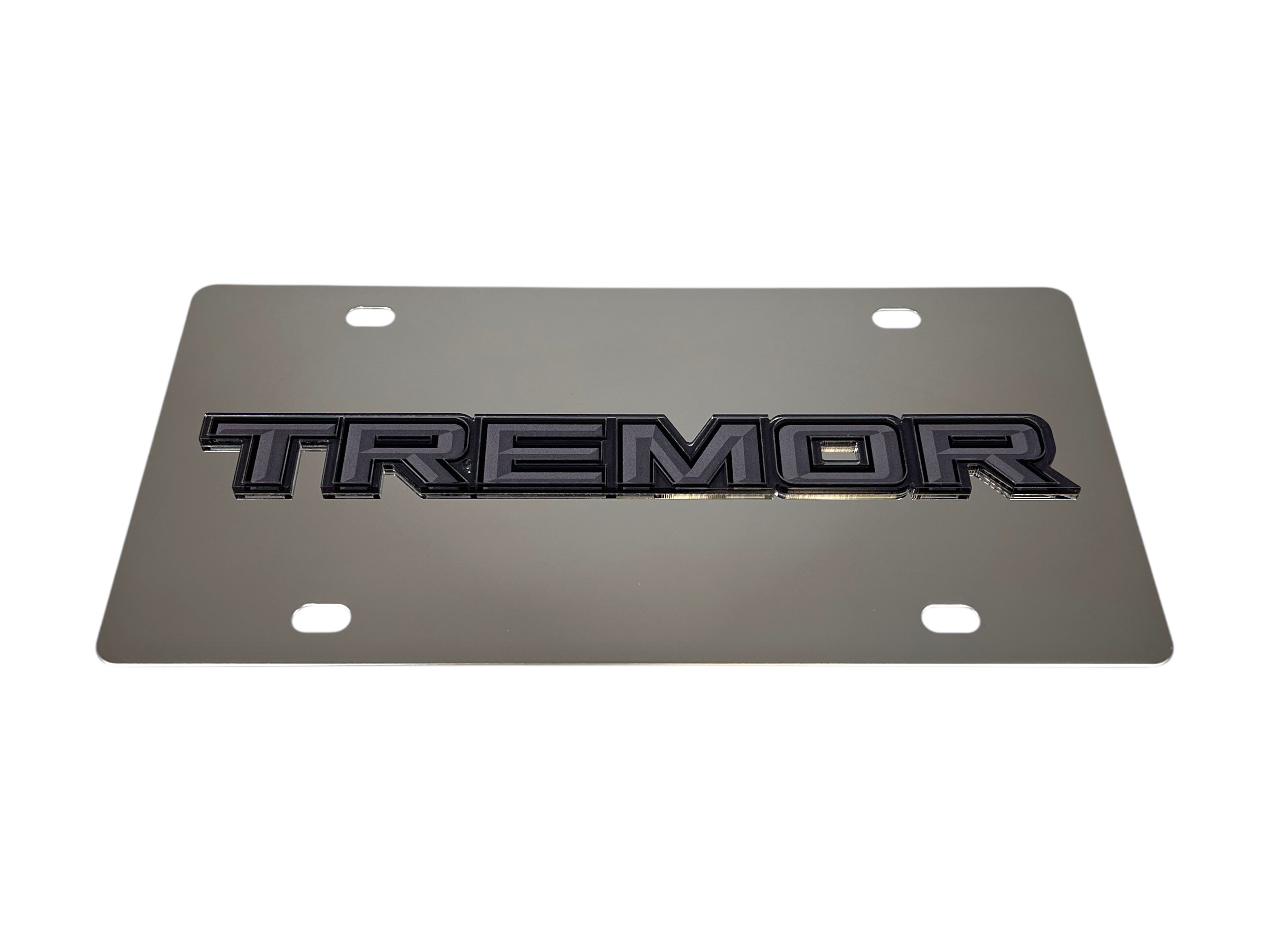 Ford Tremor Blacked Out Stainless Steel License Plate
