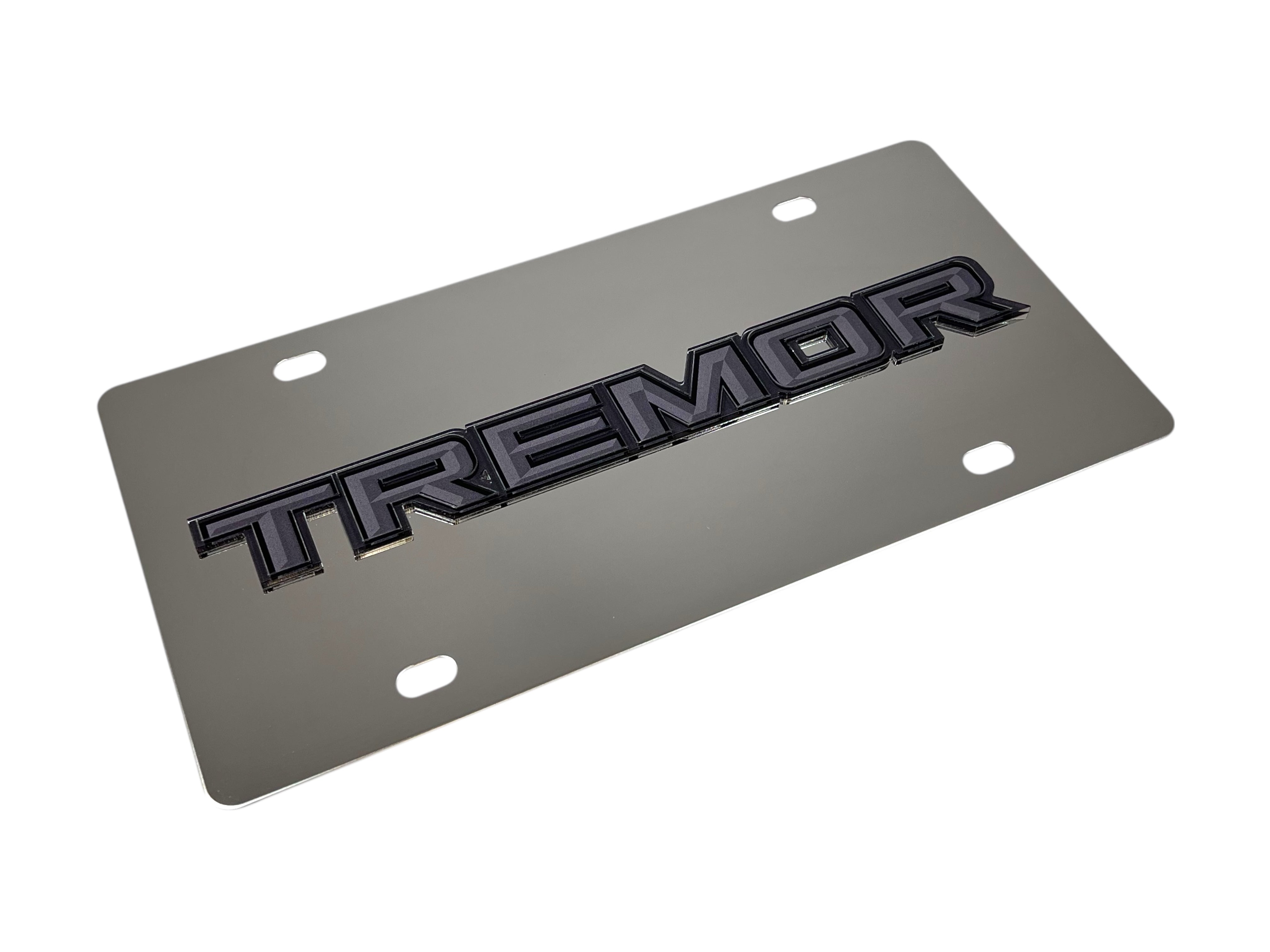 Ford Tremor Blacked Out Stainless Steel License Plate