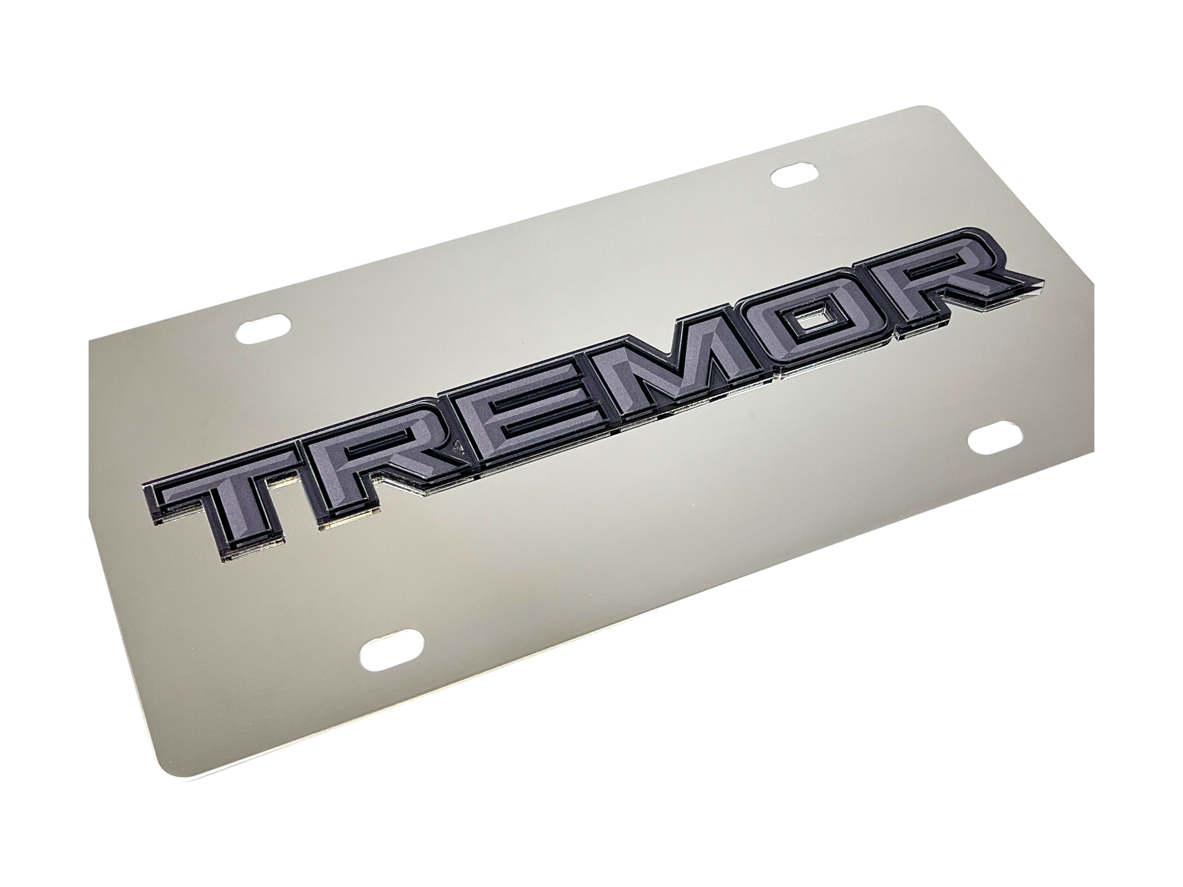 Ford Tremor Blacked Out Stainless Steel License Plate