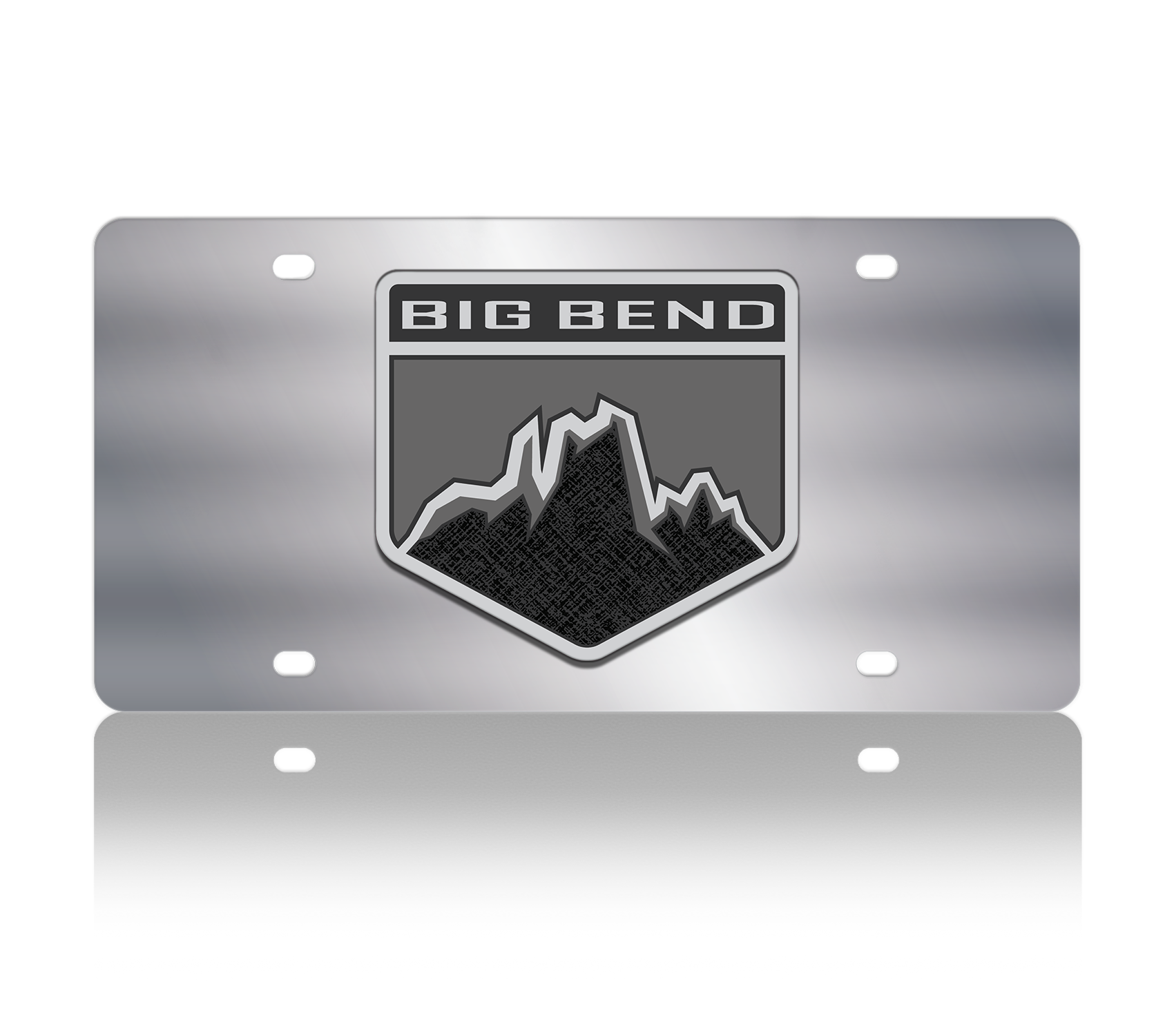 Ford Big Bend Stainless Steel License Plate