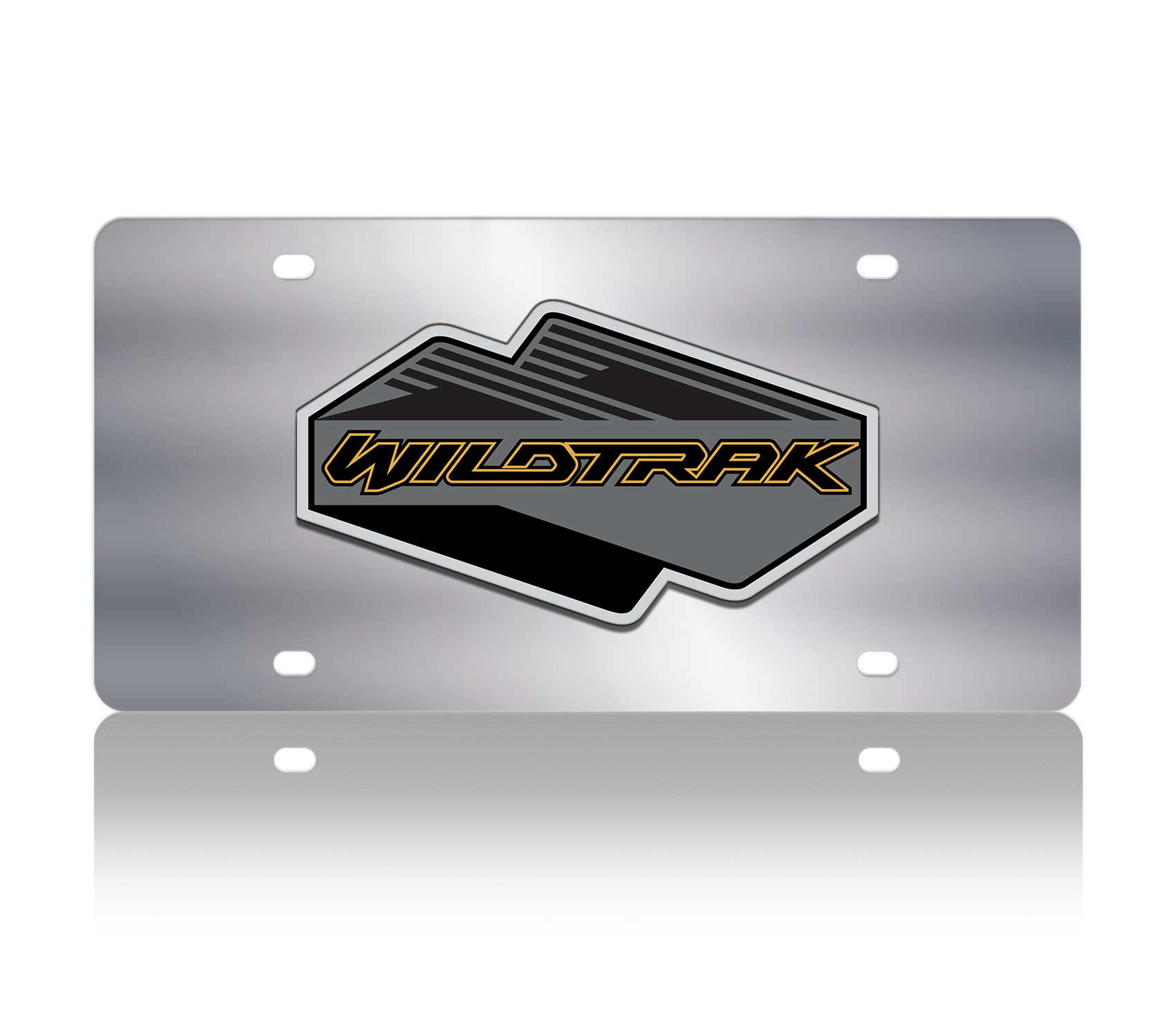 Ford Bronco Wildtrak Stainless Steel license Plate