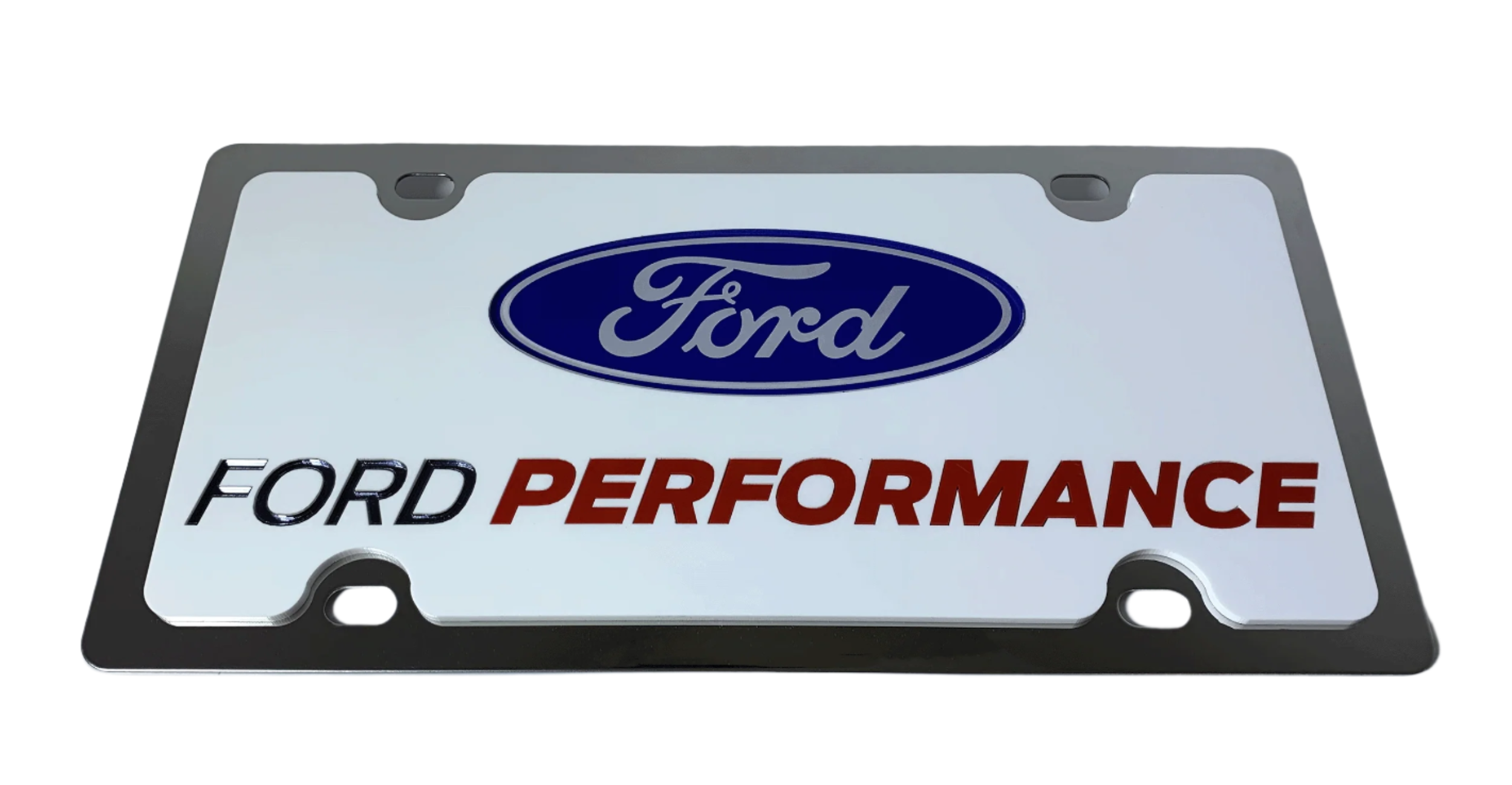 Ford Performance Stainless Steel License Plate