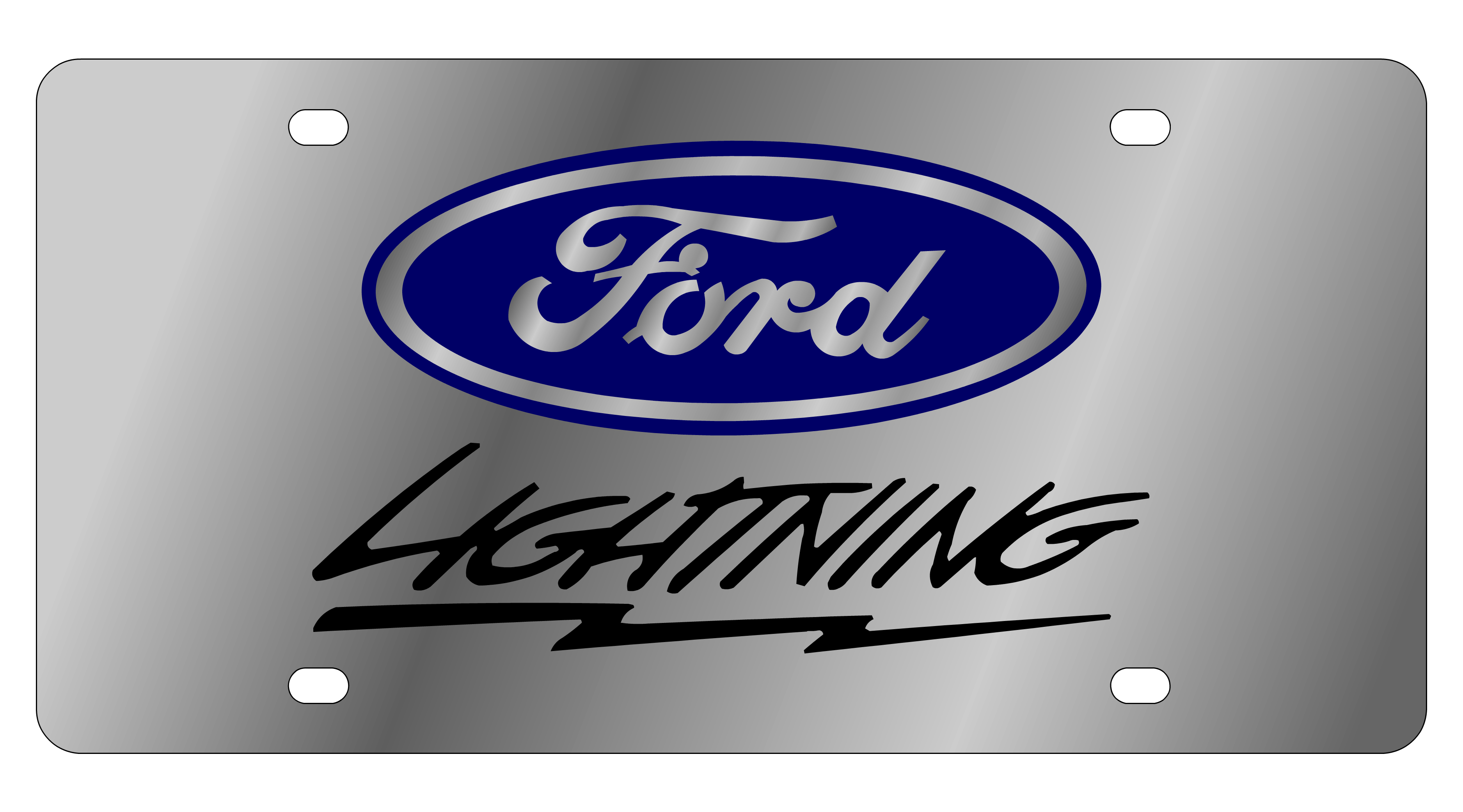 Ford Lightning Stainless Steel License Plate