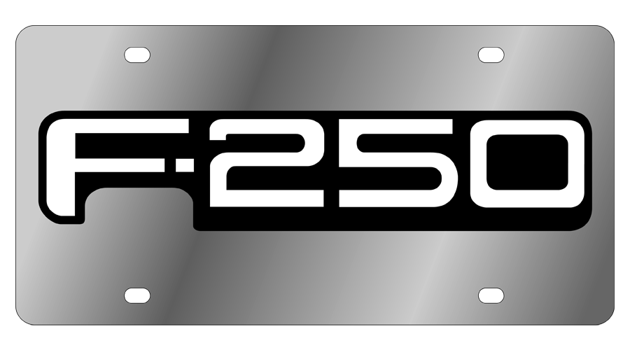 Ford F-250 Stainless Steel License Plate