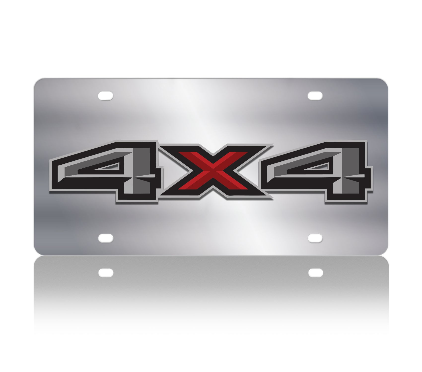 Ford 4x4 Stainless Steel License Plate