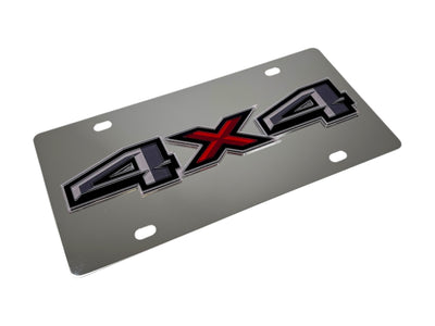 Ford 4x4 Stainless Steel License Plate