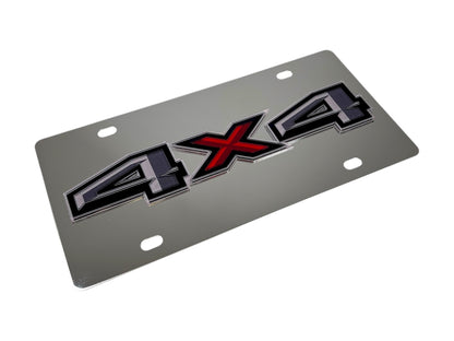 Ford 4x4 Stainless Steel License Plate
