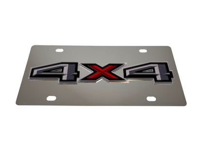 Ford 4x4 Stainless Steel License Plate