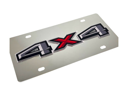 Ford 4x4 Stainless Steel License Plate