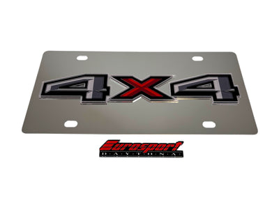 Ford 4x4 Stainless Steel License Plate