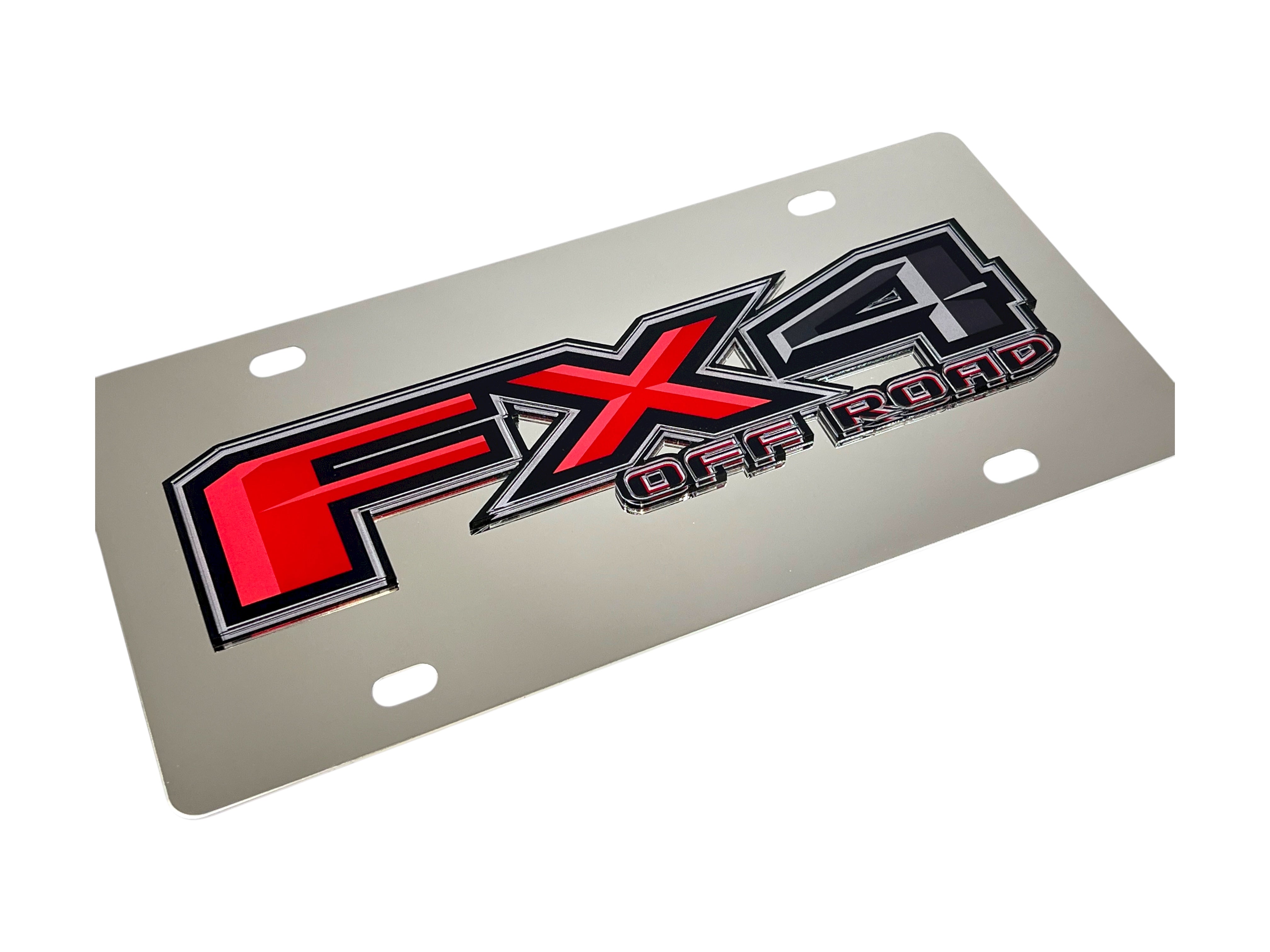 Ford FX4 Stainless Steel License Plate