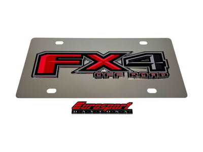 Ford FX4 Stainless Steel License Plate
