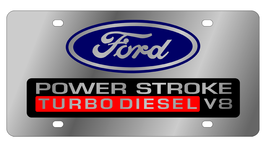 a sign that says power stroke turbo diesel v8