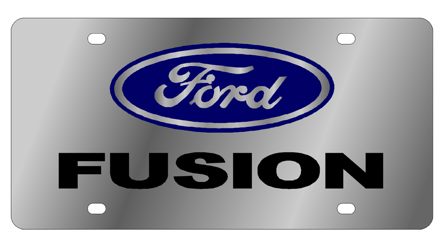 Ford Fusion Stainless Steel License Plate