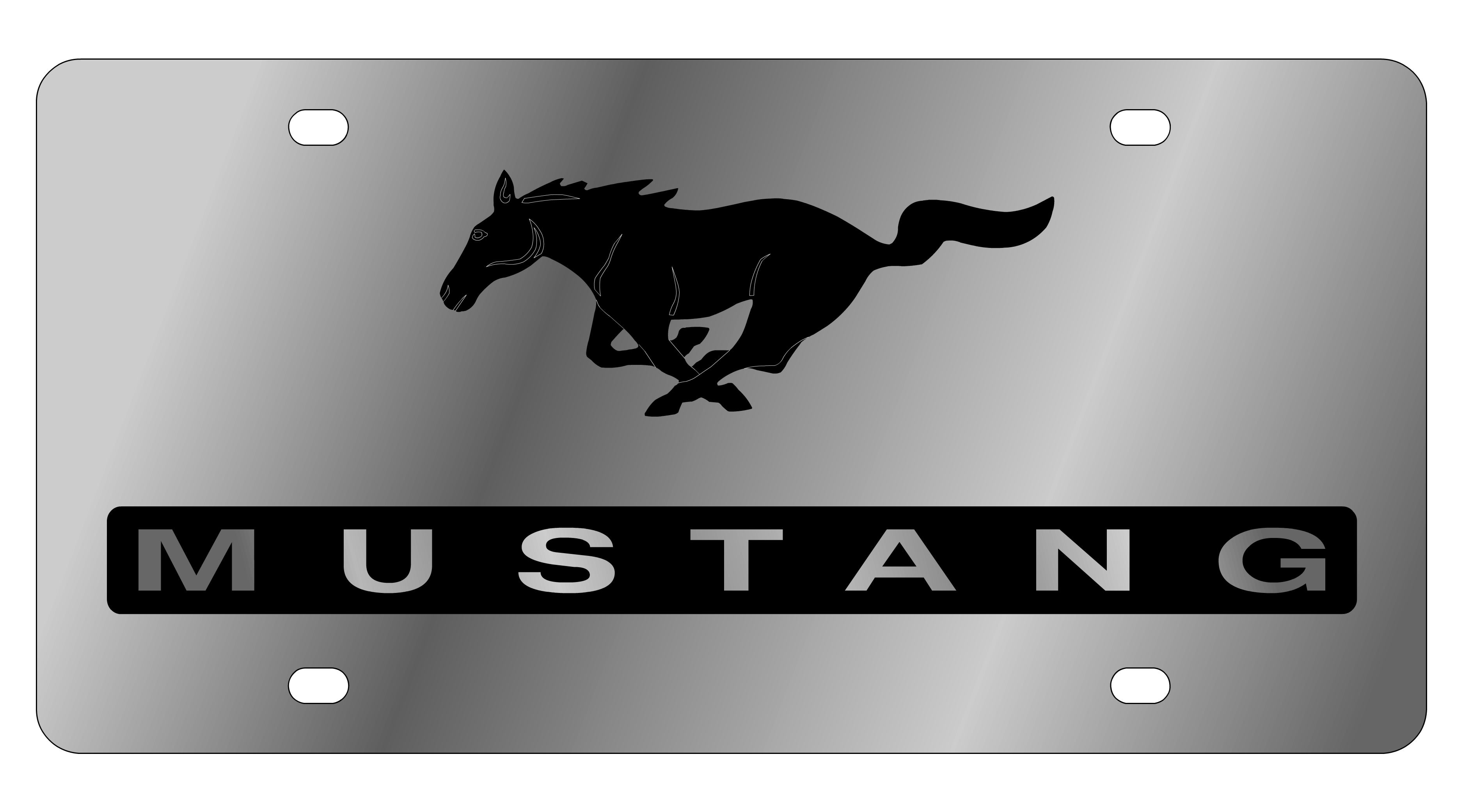 2005 Ford Mustang Stainless Steel License Plate