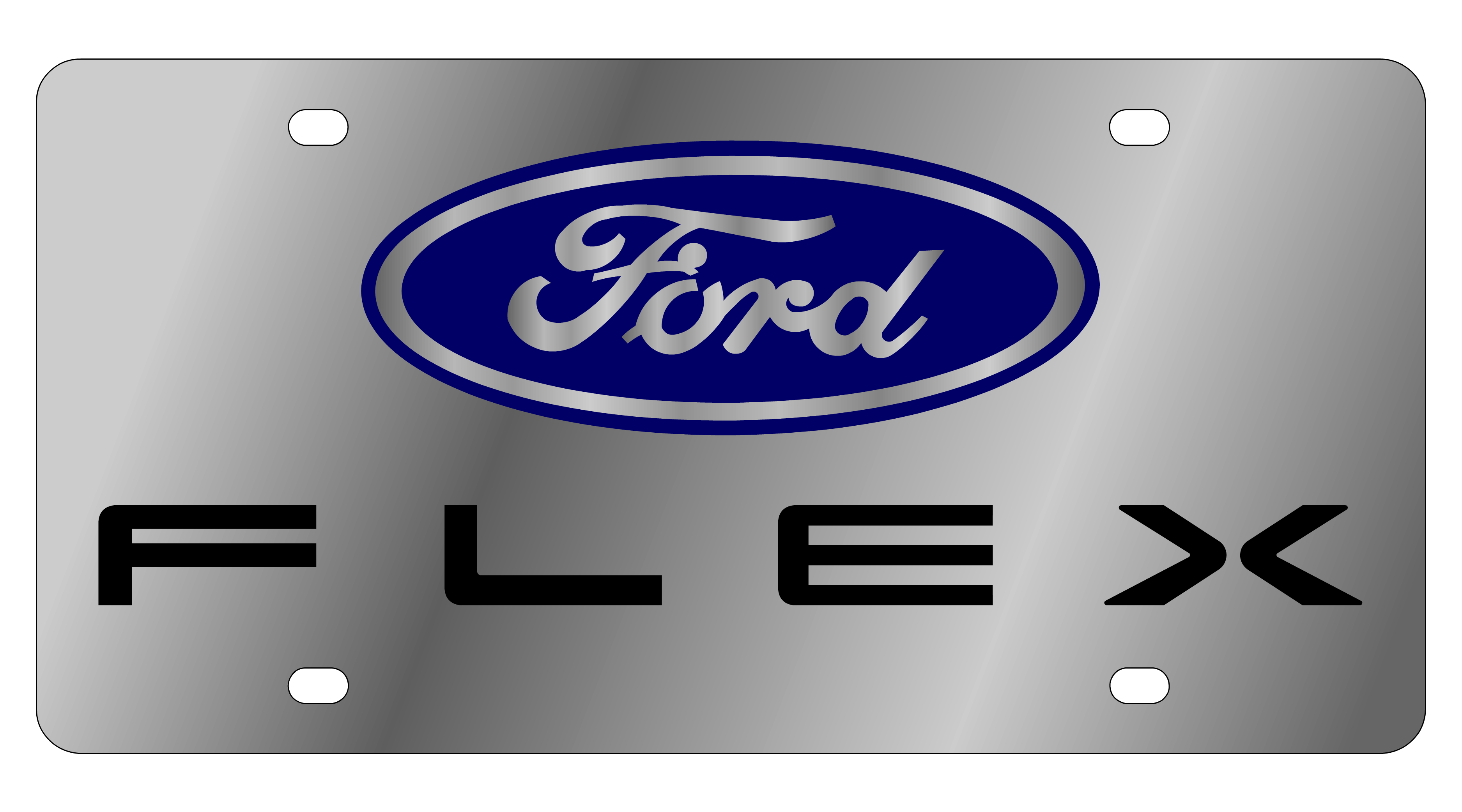 2013 Ford Flex Stainless Steel License Plate