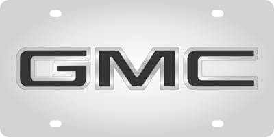 GMC Stainless Steel License Plate