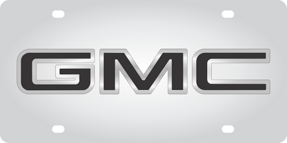 GMC Stainless Steel License Plate