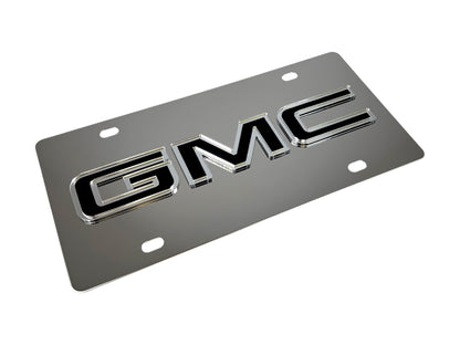 GMC Stainless Steel License Plate