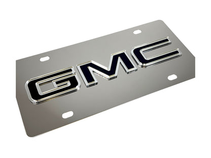 GMC Stainless Steel License Plate