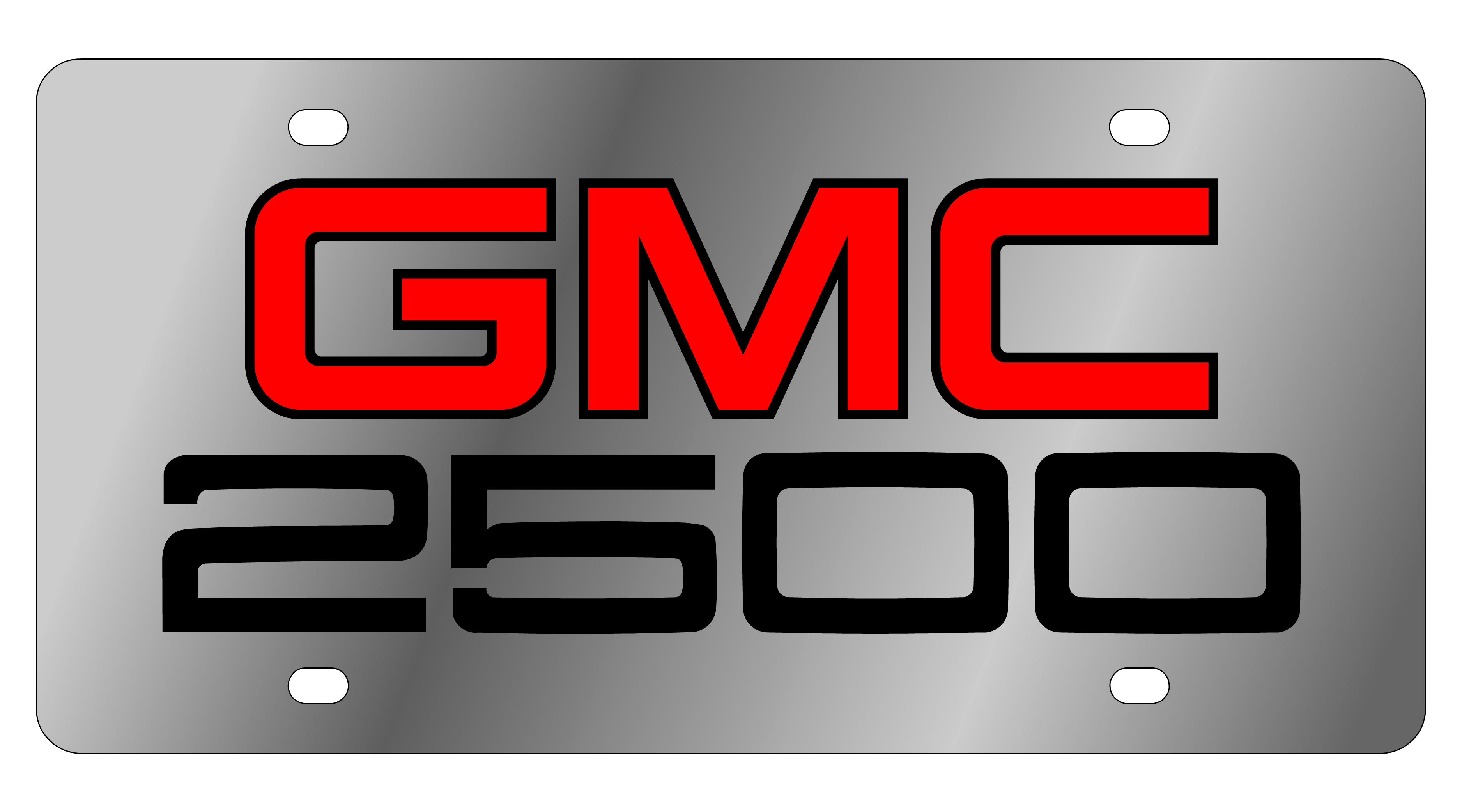 GMC 2500 Stainless Steel license Plate