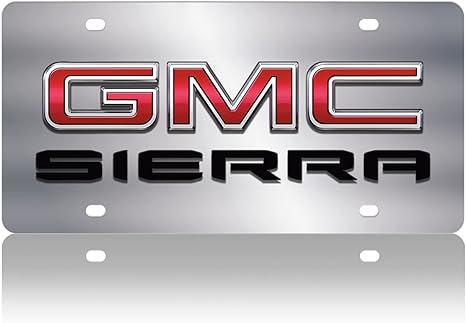 2019 GMC Sierra Stainless Steel License Plate