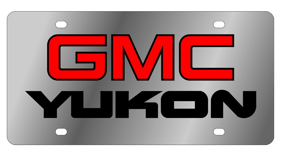 GMC Yukon Stainless Steel License Plate