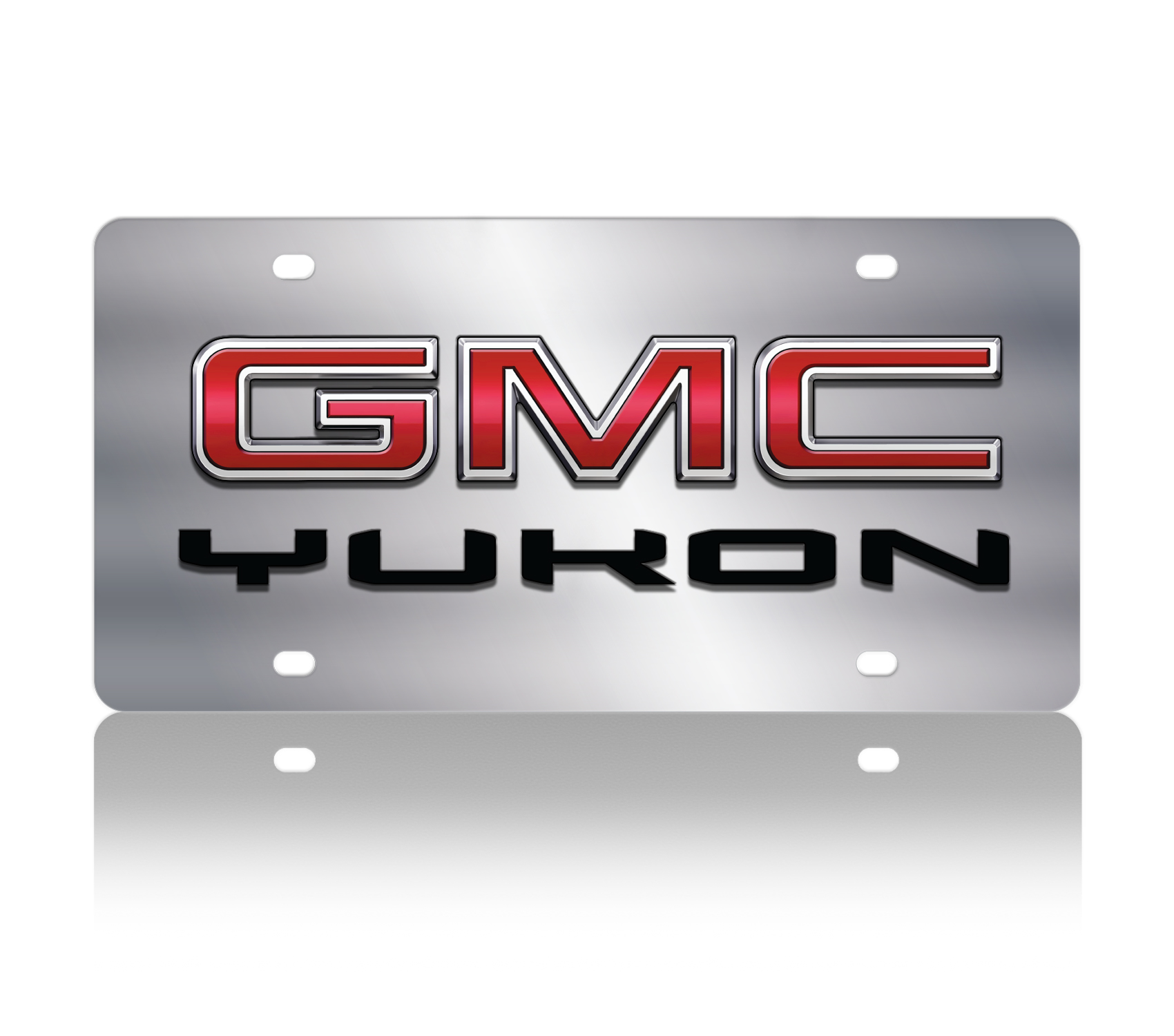 2019 GMC Yukon Stainless Steel License Plate