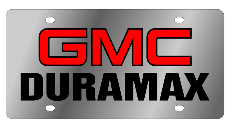 a metal plate with the words gmc durmax on it