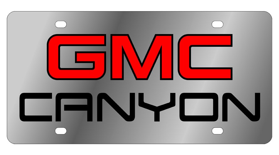 GMC Canyon Stainless Steel License Plate