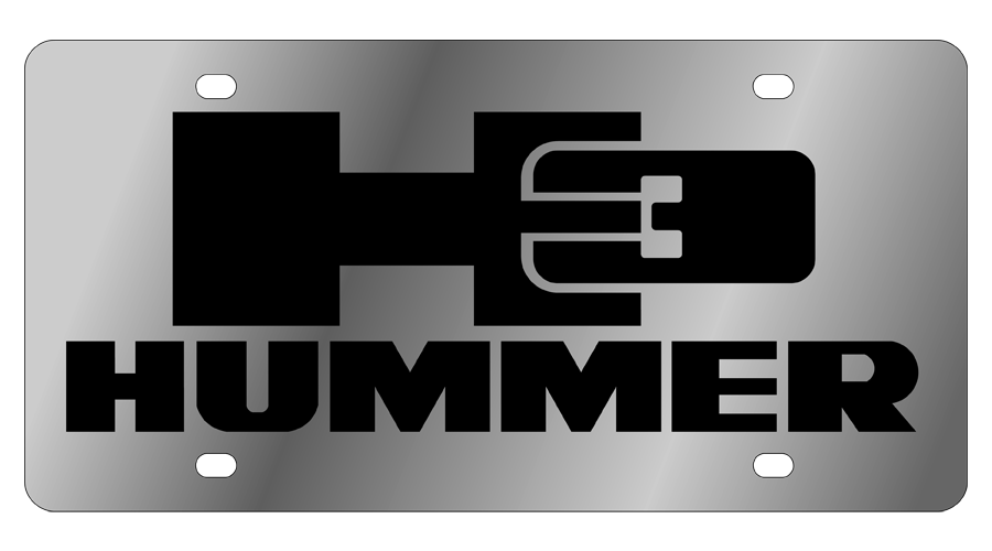 HUMMER H3 Stainless Steel License Plate